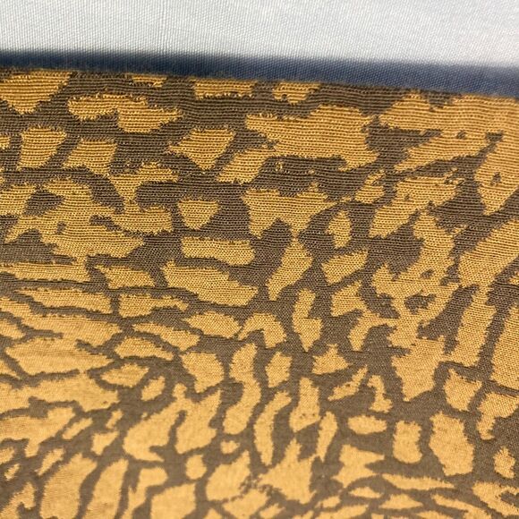 LOFT Mini Skirt Brown Mustard Yellow Abstract Safari Animal Print Lined Sz 0 - Picture 3 of 6
